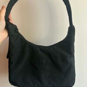 BAGGU Mini Nylon Black Shoulder Bag